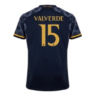 Camisa de Futebol Real Madrid Federico Valverde #15 Equipamento Secundário 2023-24 Manga Curta